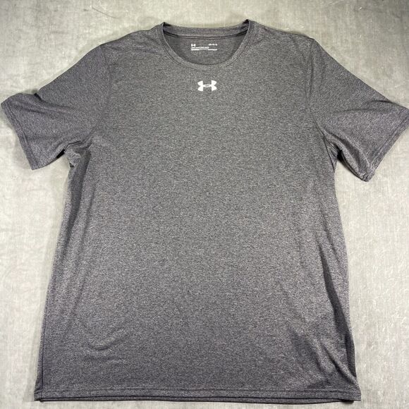 Under Armour Heat Gear Gray Loose Fit ‎ T-Shirt  Size Medium - Picture 1 of 6